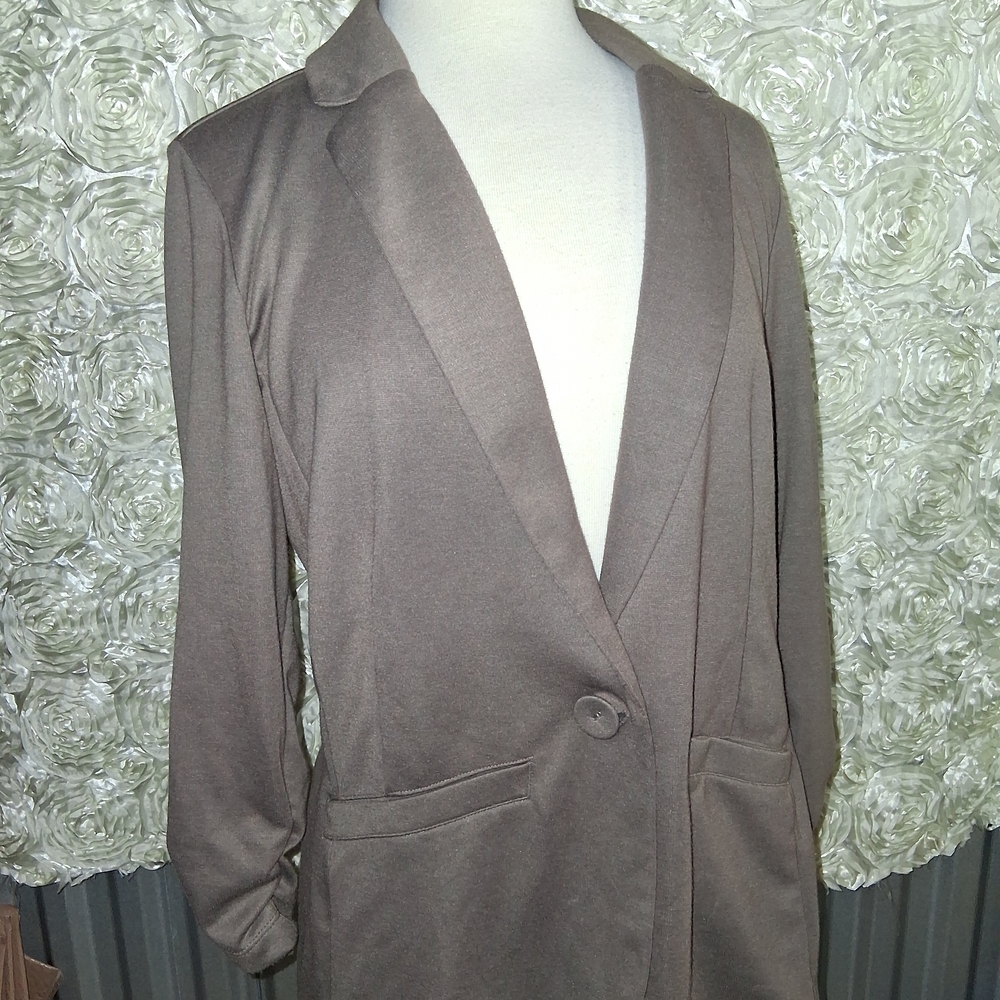 Style & Co. Women's Taupe Blazer